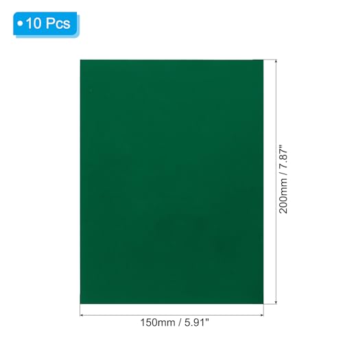PATIKIL Down Jacket Repair Patch 6" x 8", 10 Pack Self Adhesive Nylon Fabric Patch for Tent Clothes Outdoor Camping Gear, Green - color: Green