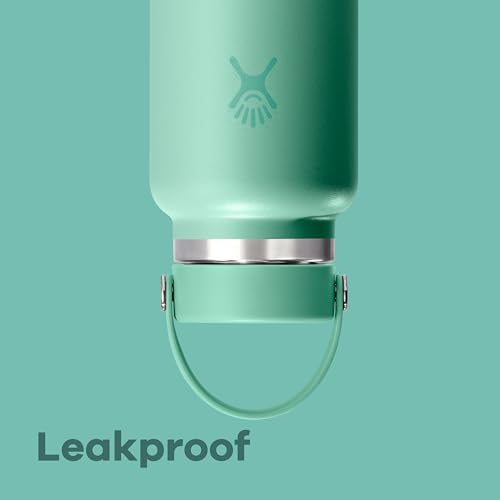 Hydro Flask Water Bottle - Insulated Stainless Steel - Wide Mouth Flex Lid, Non Spill, Leakproof and Refillable in 20 Oz Capri Blue - color: CAPRI BLUE, style: 20 Oz