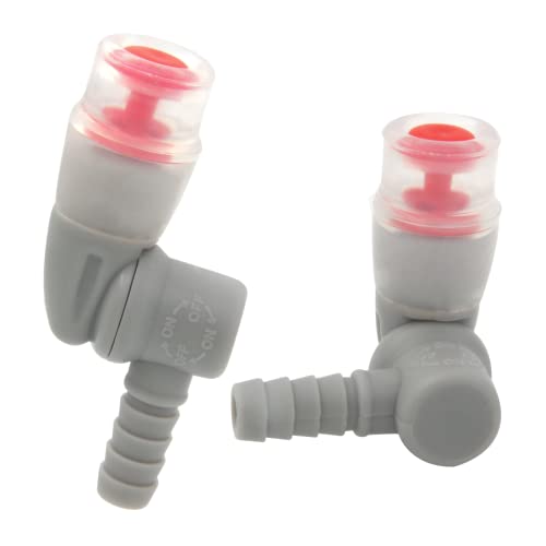 Hydration Bags Bite Valve Mouthpiece Replacement Bite Valve Replacement | leak-proof & durable for Cross Country Bladder Bag Detachable Universal Manual Switch for Any Hydration Pack System - style: 2 Pack mouthpiece replacement(White)