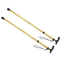 M METERXITY Trekking Poles - Collapsible Hiking Walking Sticks, Telescopic & Folding, Apply to Women Walking Backpacking - color: Golden