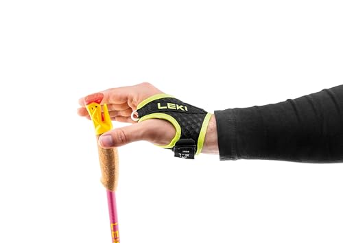 LEKI Ultratrail FX.One Superlite Trekking Poles | Carbon, Foldable, Ultralight Trail Running & Hiking Sticks - color: Pink-Yellow-Carbon, size: 105 cm