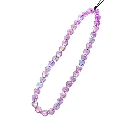 Beaded Phone Lanyard Wrist Strap Phone Charms Fixed Beads Pearl Chain - color: PC-ryj-1