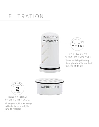 LifeStraw Home Pitcher Filter Replacement Pack, 1 Year Supply (6 Carbons) - style: 1 Year Replacement Pack