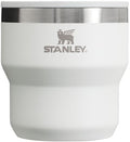 STANLEY Stay-Hot Stacking Camp Cup 10 oz | Press In Drink Through Lid | Cup for Coffee, Tea and Drinks | Insulated Stainless Steel Coffee Mug | BPA-Free | Pale Pebble - color: Pale Pebble, size: 10 Ounces