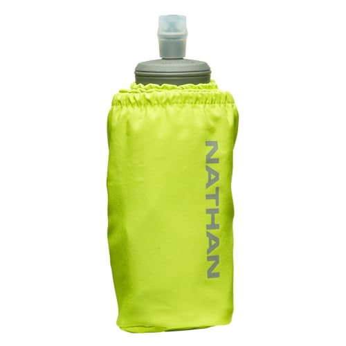 Nathan - Pinnacle 18oz Soft Flask Finish Lime/Reflective Silver OSFM - color: Lime Green, style: 18oz