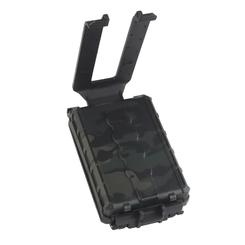 WoSporT Tactical Modular Battery Storage Organizer, MOLLE Military Hunting Vest Carry 18650/AAA/CR123A/18350 Battery Box Holder Case - color: BCP