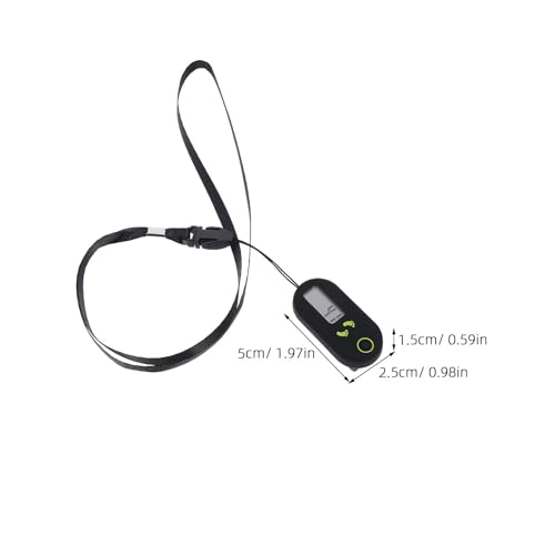 TOYANDONA 3D Accurate Step Counter: Mini Clip On Digital Pedometer with Clip and Lanyard Portable Electronic Fitness Tracker for Men Women Walking Running