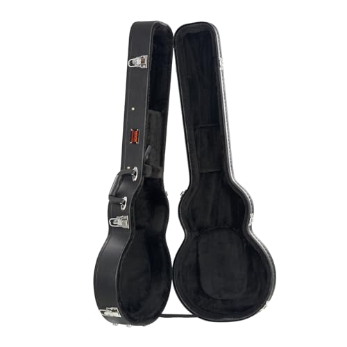 VEVOR Electric Guitar Hard Case, for 39 in LES Paul Guitars, Gourd-Shaped | with PVC Padding Soft Lining, Protective Carrying, Water-Resistant, Lock Latch, Keys, Handle - size: 41.34 inches Gourd-Shaped