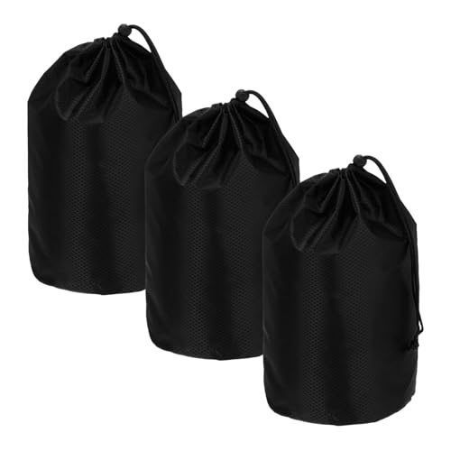 Drawstring Bag with Toggle Cinch Sack and Ditty Pouch Durable Ditty - color: Black, size: 6x13inch