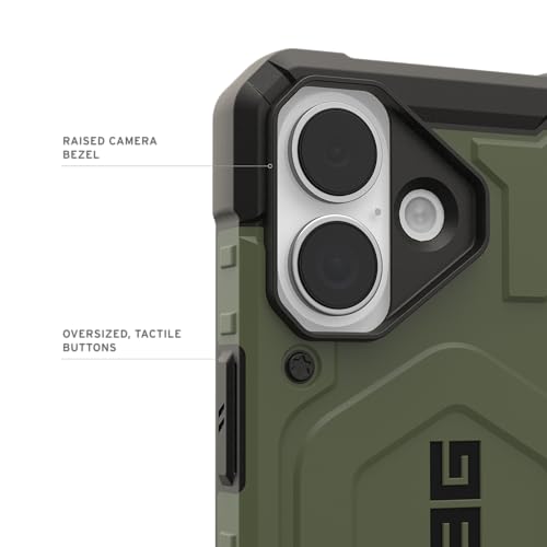 URBAN ARMOR GEAR UAG Designed for iPhone 17 Case Pathfinder - Compatible with MagSafe Military Grade Protective Cover, Olive - color: Pathfinder - Olive