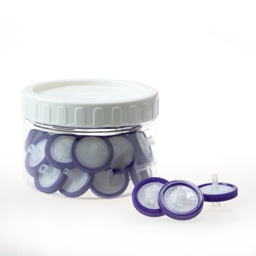 PEKYBIO 30 Pack PVDF Syringe Filters, Lab Filters Hydrophilic 0.45um Pore Size, 25mm Diameter Filtration - size: 25mm 0.45um