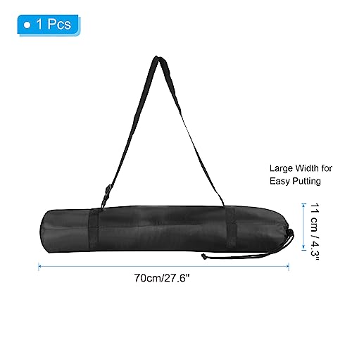 PATIKIL 28 Inch Tripod Monopod Case Bag, Nylon Foldable Tripod Carrying Case Storage Bag with Shoulder Strap for Outdoor Travel Camping, Black - size: 28 Inch