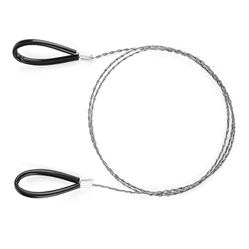 Emergency Steel Wire, Emergency Wire, Steel Wire Saw Scroll Travel Wire Rope Cable Survival Wire, for Cutting Wood Bone Rubber Plastic