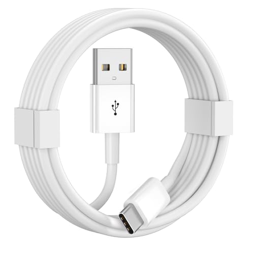Car Carplay Cable for iPhone 17 16 15 Pro Max Air 6FT USB A to USB C Cable | USB C Charger Cord for iPad 10th Gen Pro Air 5th 4th Mini 6th Gen, Car Charging Cord (White) - color: White, size: 6FT