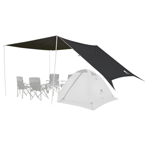 GEERTOP 17 x 10 ft Camping Tarp, Waterproof Rain Fly - color: Charcoal Grey