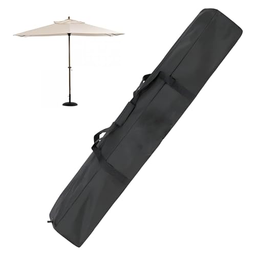 67 Inch Waterproof Umbrella Storage Bag for Outdoor Beach Umbrella bag, Oversized Hammock and Steel Stand With Handles and Zippers,Tent Pole Bags,Travel Sports Equipment Bags,Black