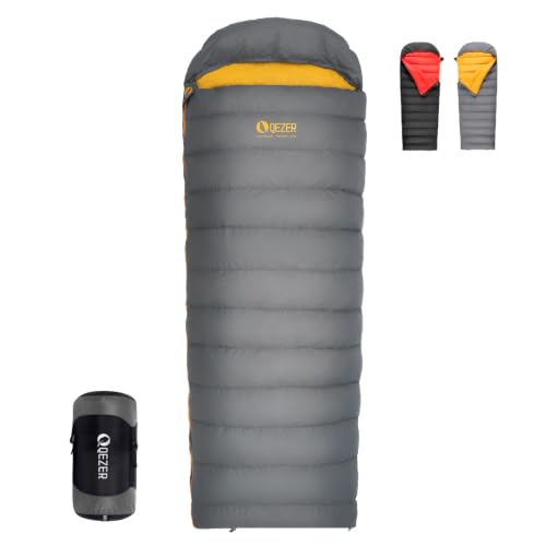 Down Sleeping Bag for Adults, 620 Fill Power Backpacking | 0 Degree Cold/Warm Weather, 620 Fill Power Down, Ultralight Carry, Pouch Included, Camping Hiking Backpacking - color: Darkgrey, size: 1.10 lb Down Filling
