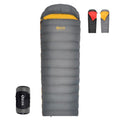 Down Sleeping Bag for Adults, 620 Fill Power Backpacking | 0 Degree Cold/Warm Weather, 620 Fill Power Down, Ultralight Carry, Pouch Included, Camping Hiking Backpacking - color: Darkgrey, size: 1.10 lb Down Filling