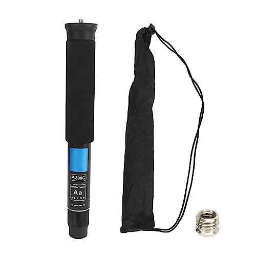 62 Inch Camera Monopod, 8 Sections Heavy Duty Monopod, Aluminum Photography Unipod Stick Trekking Pole with 1/4in to 3/8in Conversion Screw