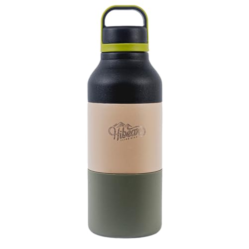 HIBEAR 32oz All-Day Adventure Flask - As Seen on Shark Tank - The Insulated Multi-Tool of Beverage Bottles - Craft Pourover, Cold Brew, Tea, Water Infusion, Wine Decanting, Hydration. - color: Travelin' In My Mind
