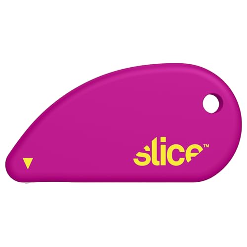 Slice Micro Safety Cutter | Safe Ceramic Box Cutter Lasting 11x Longer than Metal | Keychain Box Opener | 1 Pack | Fuchsia - color: Fuchsia, size: 1 Pack