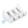 Silicone Soap Dish,1PCS Self Draining Soap Holder,White | Self draining silicone soap dish with drainage,waterfall design keeps bar soap dry,extended soap holder for shower,bathroom - color: 1*white
