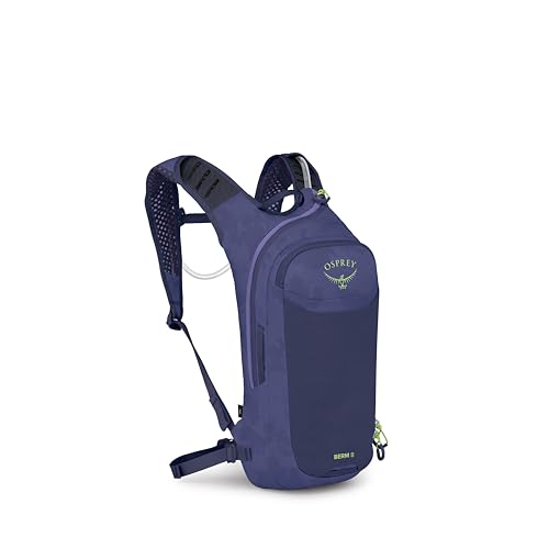 Osprey Berm Biking Backpack with Hydraulics Reservoir - Lightweight Hydration Backpack for Men and Women - color: Botswana Purple Dust Print, style: 8l