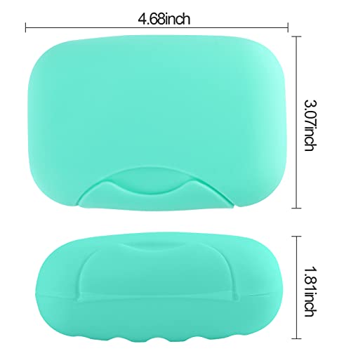 2 Pcs Plastic Soap Case Holder Container Box Home Outdoor Hiking Camping Travel Blue - color: Blue