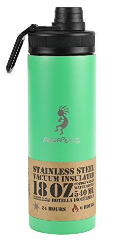 Vacuum Insulated Water Bottle, 18 ounces, Island Green - color: Island Green