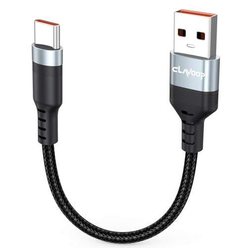 Short USB A to USB C Cable 3 inch, 60W Fast Charging Type-C Cord