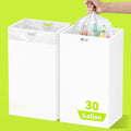 Kaiferty 30 Gallon Disposable Trash Cans for Parties, 2 Pack Extra Large Collapsible Pop Up Trash Can with Handles, Portable Cardboard Garbage Can & Recycling Bin for Party Kitchen Camping, White - size: 2 Pack - 30 Gallon