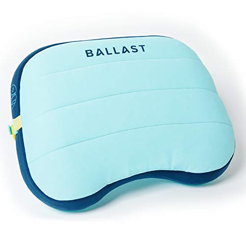 Ballast Beach Pillow – Comfy, Durable & Compact, Stays Put on Windy Beaches with Patented Sand Pouch, Inflatable Pillow for Beaches, Pools, Camping, Festivals and Travel (Island Paradise) - color: Island Paradise