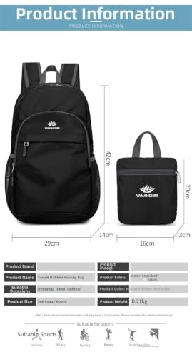 Packable Backpack 20-35L Lightweight Foldable Travel Daypack Ultralight Packable Backpack For Men Women(Dark Blue) - color: Purple