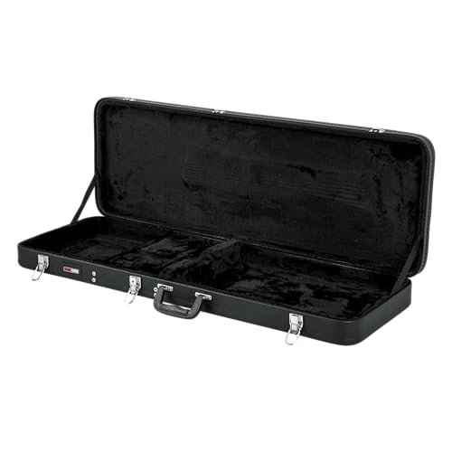 Gator Cases Hard-Shell Wood Case for Standard Electric Guitars, Fits Fender Strat/Tele Style (GWE-ELEC) - style: Electric