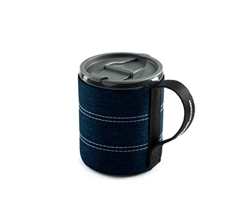 GSI Outdoors Infinity Backpacker Mug I Lightweight, BPA-Free Coffee Cup for Travel, Camping Gear, Backpacking and Outdoors - 17 oz. - color: Heathered Blue