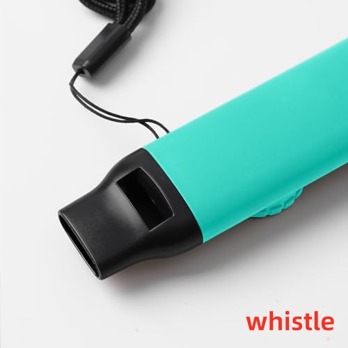 Emergency Survival Safety Whistle，Whistle for Kids with Lanyard,Compass,Thermometer,Ideal for Kayaking, Boating, Hiking, Camping, Climbing - color: TURQUOISE 2pcs