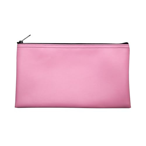 Multi-Purpose Zipper Bag, Pink, 11 x 6 Inch | Reusable, Travel Pouch, Lightweight, Makeup Organizer - color: Pink