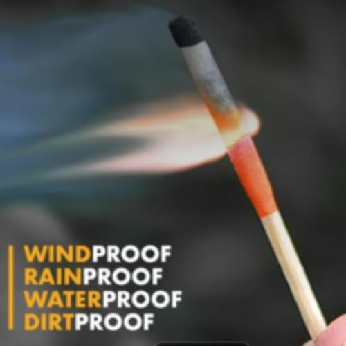 eGreen 3" Waterproof Camping Matches: 60 Ct, 2" Head & 20 x 4 in Wax Ropes | Stormproof matches burn up to 25 sec each; reignite after water/soil. 20 wax ropes: up to 240 min total for survival kits. - color: 3 X Tin Matches + 20 Wax Ropes