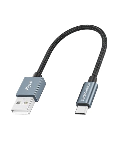 CableCreation Micro USB Cable 0.5FT, Micro USB to USB Cable Triple Shielded - color: Grey, size: 0.5FT