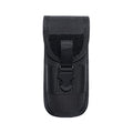 BRAVECOW Portable 1000D Nylon Eyeglasses Case with Buckle Hard Shell Sunglasses Shockproof Protective Box Outdoor Storage Box - color: Black