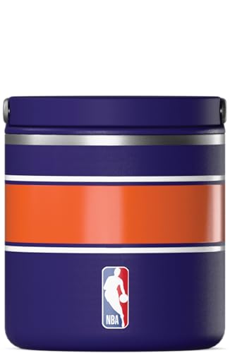 Hydrapeak x NBA Officially Licensed Phoenix Suns 25oz Stainless Steel Vacuum Insulated Thermos Food Jar with Handle, Wide Mouth Leak-Proof Soup Thermos for Adults, 10 Hours Hot and 16 Hours Cold - color: Phoenix Suns, size: NBA 25oz