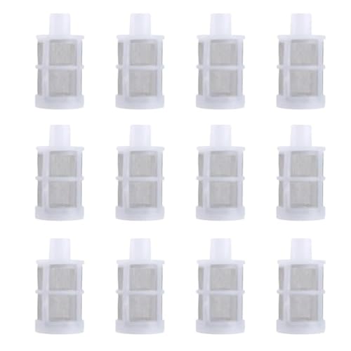 Hose Connection Filter,Spray Internal Filter,Fish Tank Water Pump Suction Strainer,Removable,Tea Set,Fish Tank,Water Pump,Industrial Equipment(12 Packs) (Size:1/2''inch (12MM))