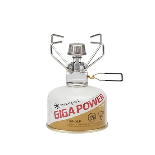 Snow Peak GigaPower Camping Stove with Automatic Ignition | Automatic Ignition, Lightweight & Compact, Fast Boil Performance, Ideal for Camping & Backpacking