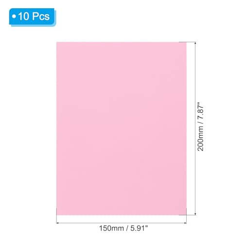 PATIKIL Down Jacket Repair Patch 6" x 8", 10 Pack Self Adhesive Nylon Fabric Patch for Tent Clothes Outdoor Camping Gear, Pink - color: Pink