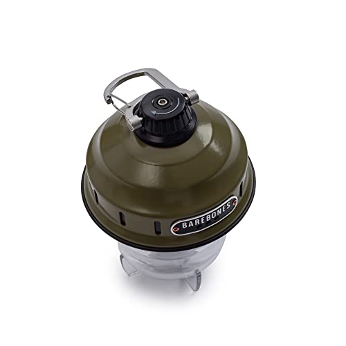 Barebones Beacon Hanging Light – Olive Drab, Rechargeable LED Camping Lantern with Adjustable Brightness – Weatherproof Vintage-Style Hanging Lantern for Outdoor Adventures and Year-Round Use - color: Olive Drab
