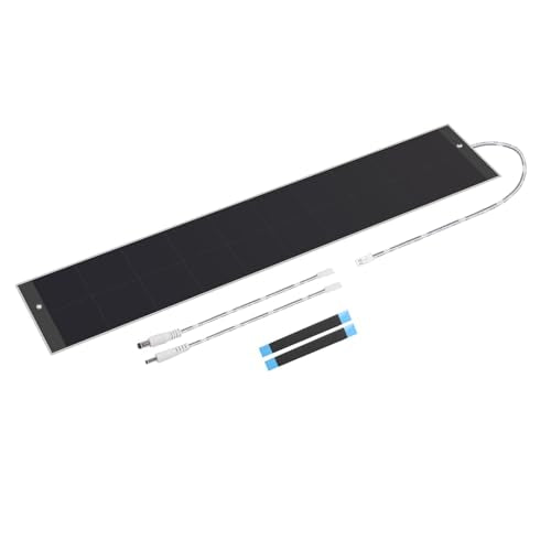 Rollerhouses Solar Panel Charger 12.6V/16.4V 5.9W for Motorized Blinds & Shades – 2-Pin Power Connection – Easy Mounting with Adhesive Tape