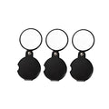 3pcs10x Small Pocket Magnify Glass Premium Folding Mini Magnifying Glass with Rotating Protective Leather Sheath, Apply to Reading, Science, Jewelry, Hobbies, 1.96in.