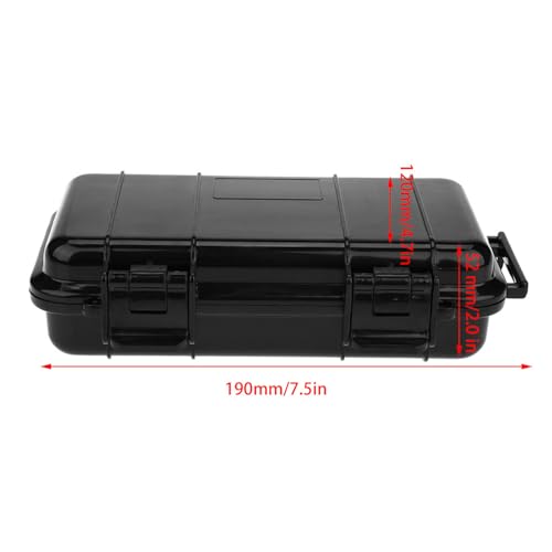 Dry Storage Box, 3 Types Survival Box Container Outdoor Shockproof Case Portable Storage Container for Camping Hiking Outdoor Activities - size: Exterior size of B model: 190*120*52mm