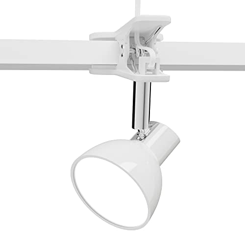 deeloop Clip On Light, 400LM Reading Lamp, Flexible Clamp Light, White | Compact clip light with powerful illumination and flexible positioning for reading, desks, beds, dorms, and small spaces - color: White
