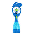 Delightmoon Dinosaur Water Mist Spray Bottle Fan Portable Handheld Mister - Battery Operated (Blue) - color: Blue